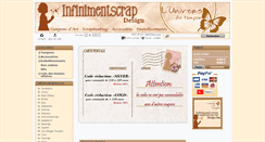 Desktop Screenshot of infinimentscrapdesign.com