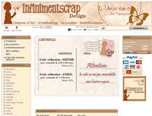 Tablet Screenshot of infinimentscrapdesign.com
